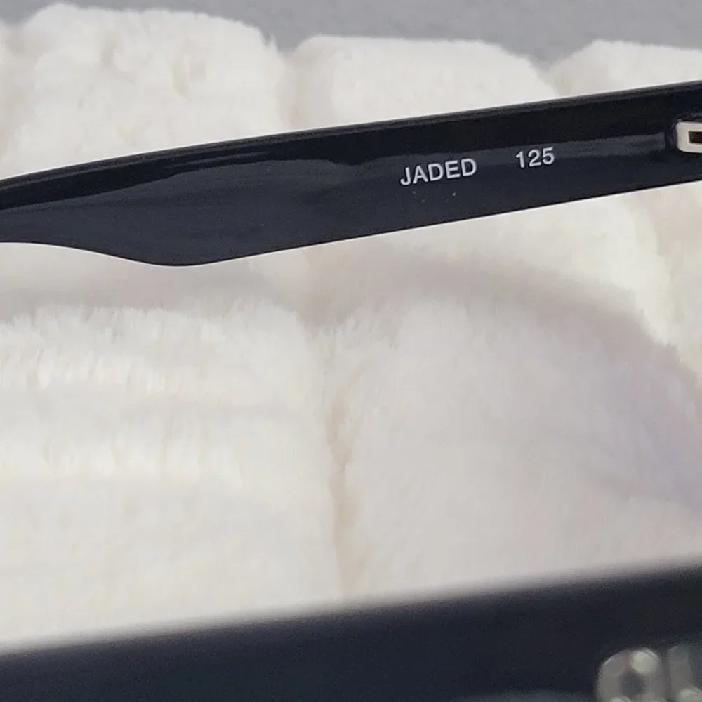 QUAY // ltd ed jlo collab rimless smoke lens rainbow watermark shield sunglasses